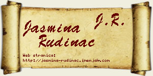 Jasmina Rudinac vizit kartica